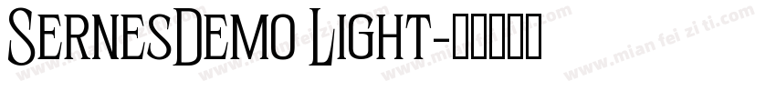 SernesDemo Light字体转换